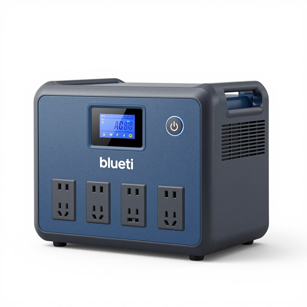 Bluetti AC180 portable power station front view