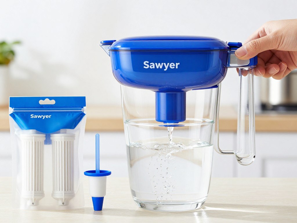 Sawyer Squeeze water filter system emergency filtration setup