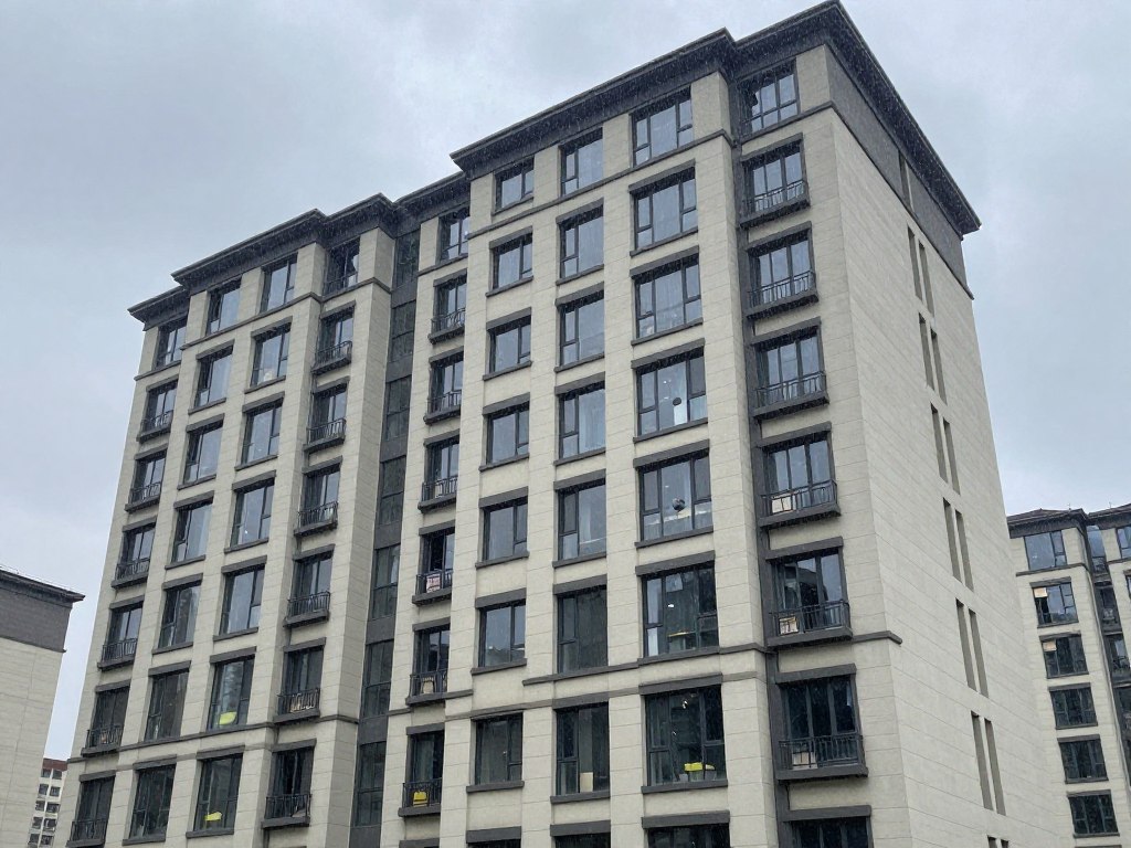 apartment building exterior during storm preparations showing limited modification options for renters