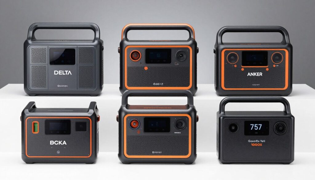 comparison of all five recommended portable power stations side by side