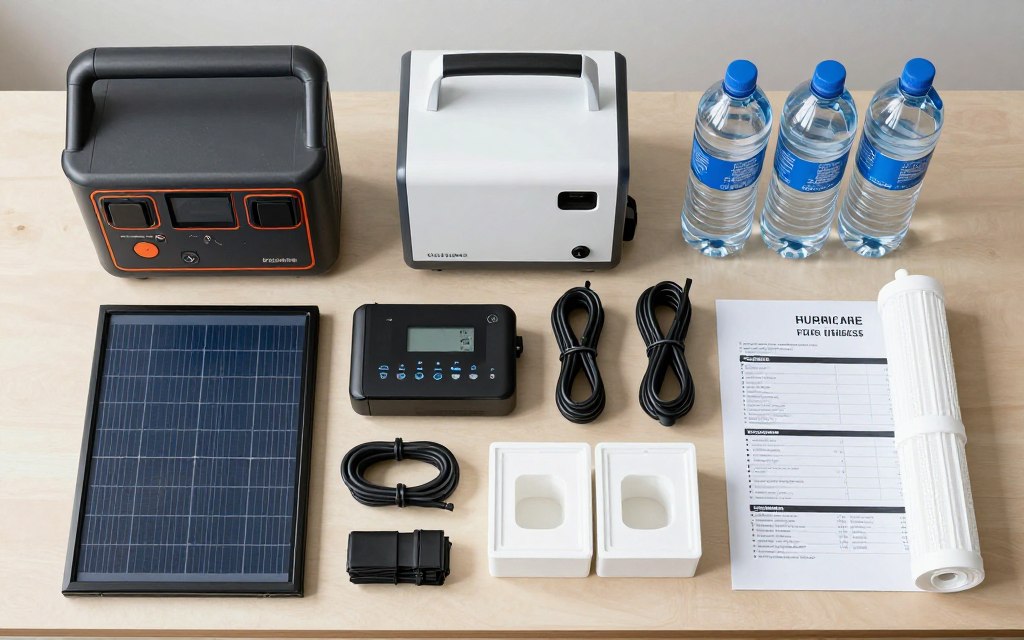 fully prepared CPAP hurricane backup system with all components