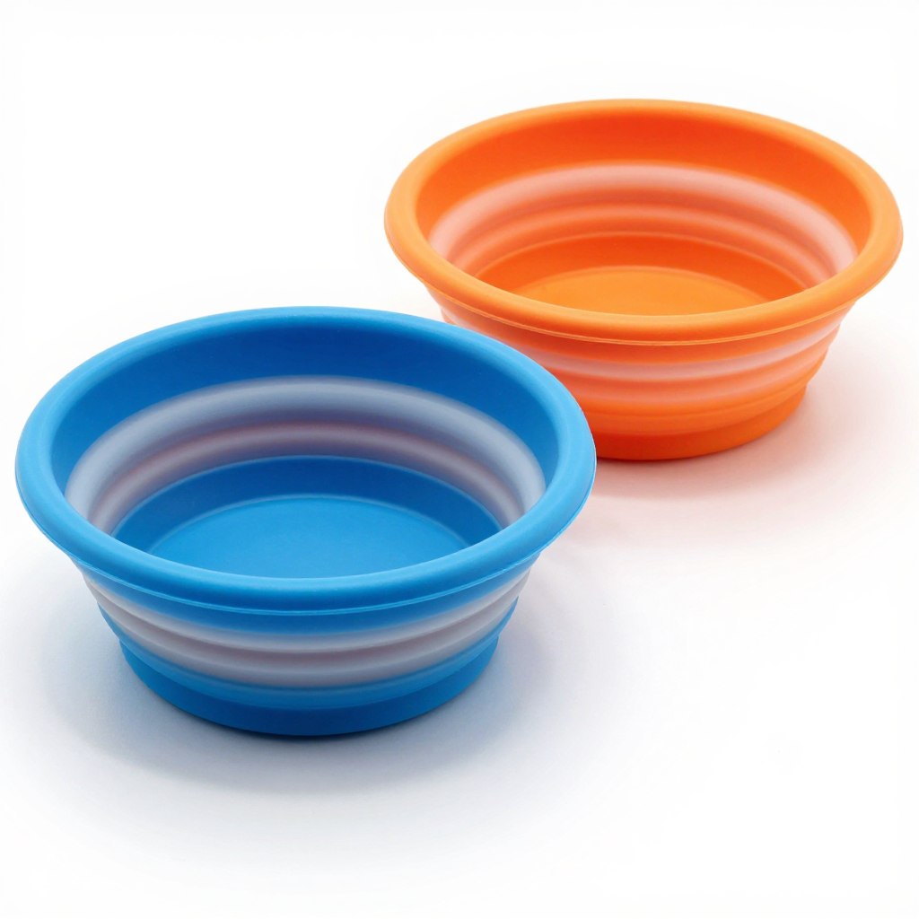 silicone collapsible pet bowls