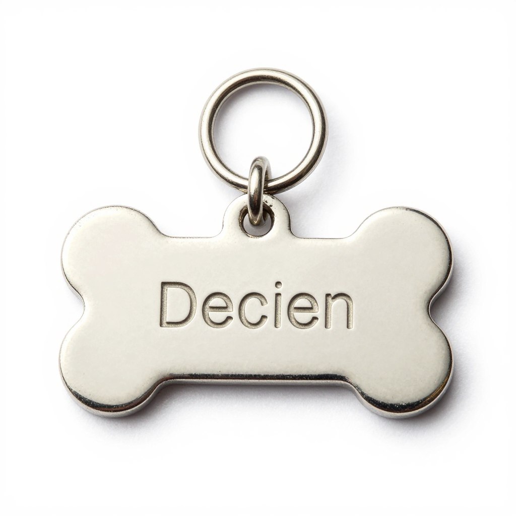 stainless steel engraved pet ID tag